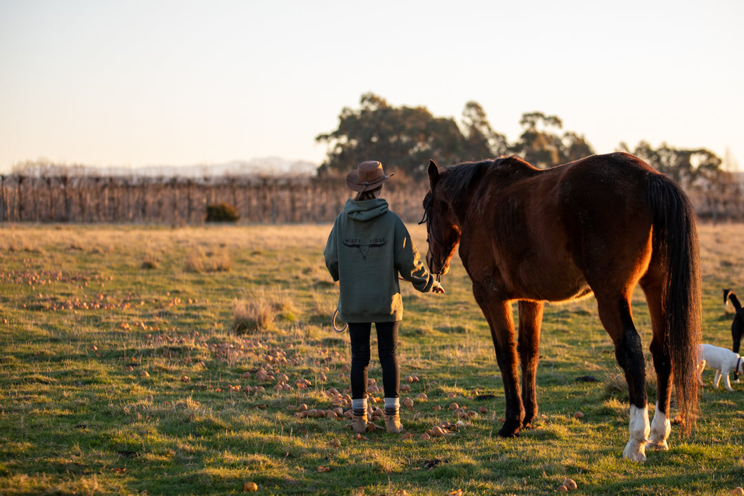Skull Hoodie Misty Ridge Cypress Green