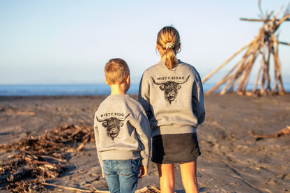 Kid Crew Sweater NZ Warm Unique Print Misty Ridge