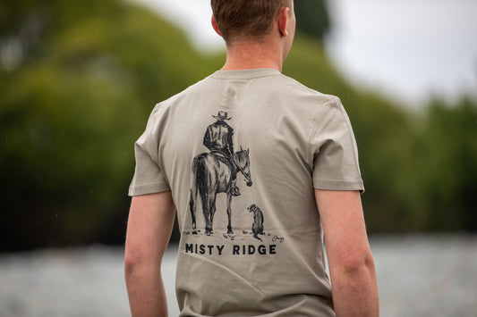 Mens Tshirt NZ Mens Handdrawn Misty Ridge
