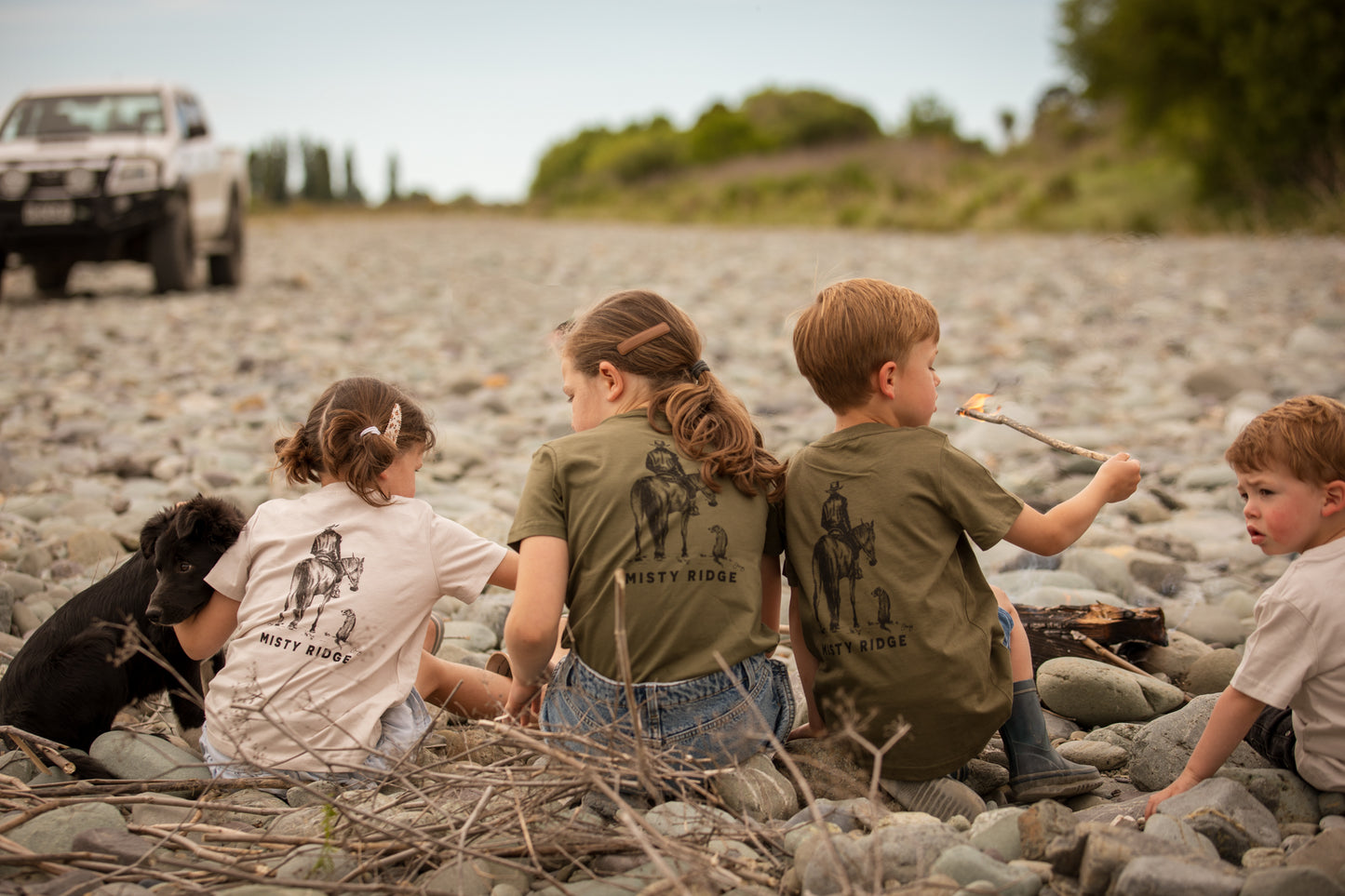 Misty Ridge NZ Kids Shirts Hand Drawn