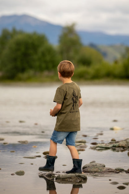 Misty Ridge NZ Kids T-Shirt Hand Drawn